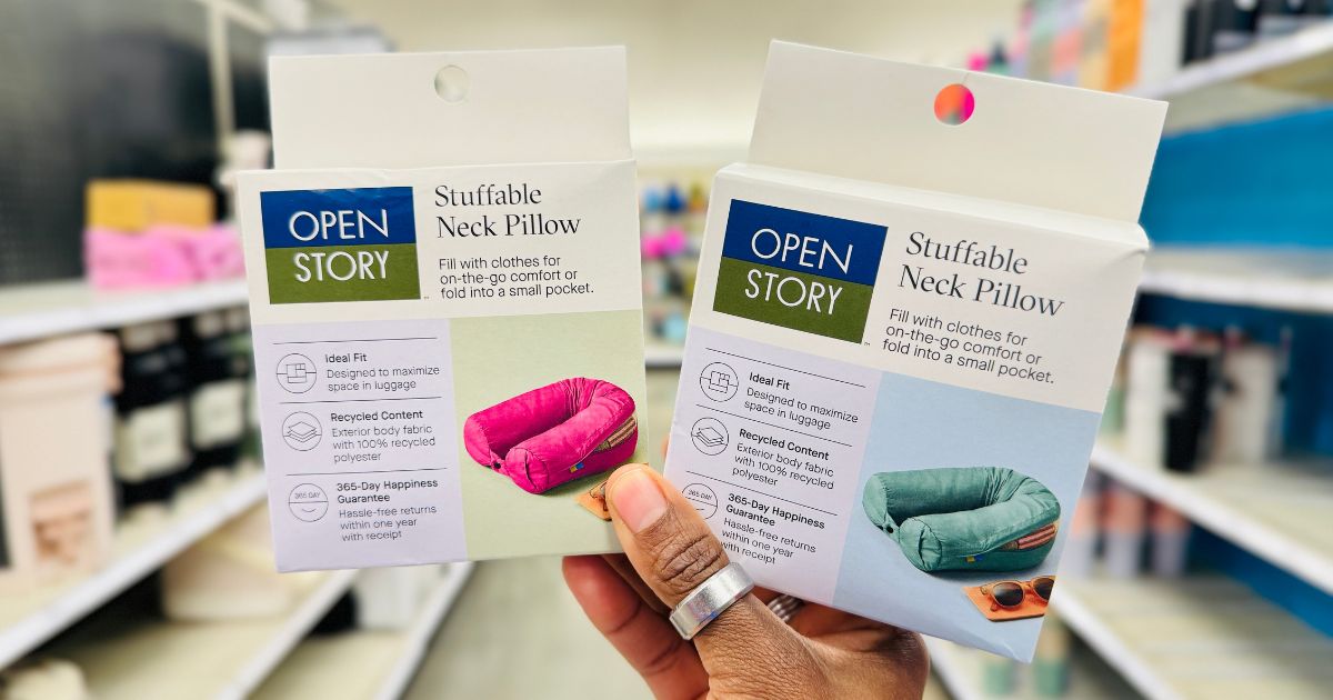 Packable Travel Pillows Only $9.99 at Target | It’s a Packing Cube AND a Neck Pillow!