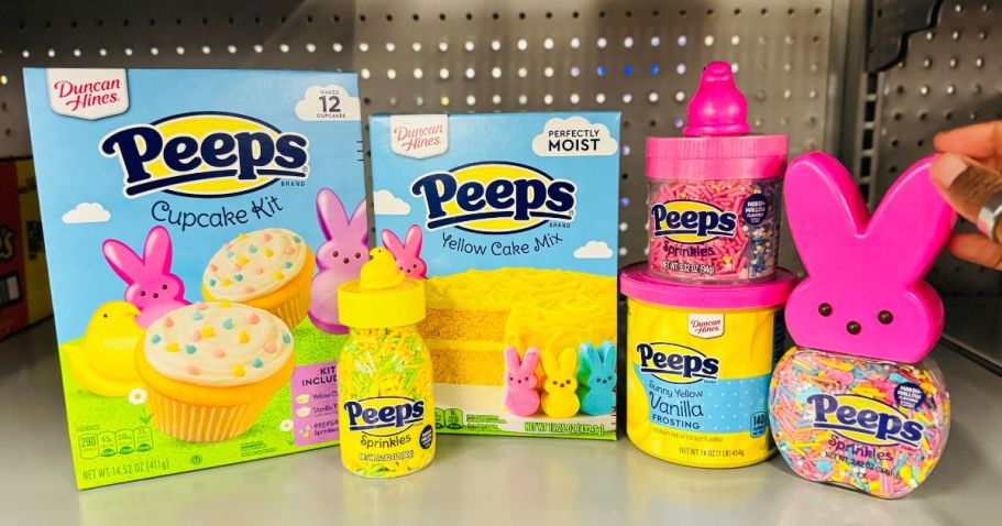 NEW Duncan Hines Peeps Cake Mixes, Frosting, & Sprinkles at Walmart