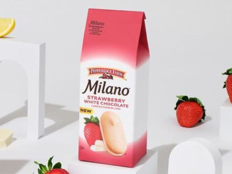 Pepperidge Farm Milano Cookies in White Chocolate Strawberry