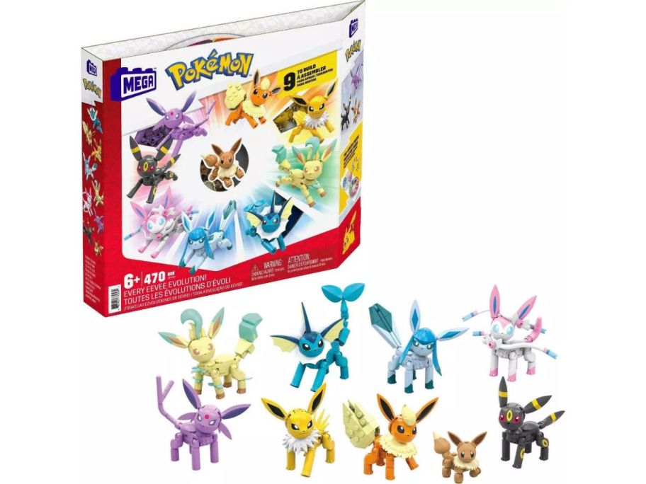 MEGA Pokemon Eevee Evolution Construction Set