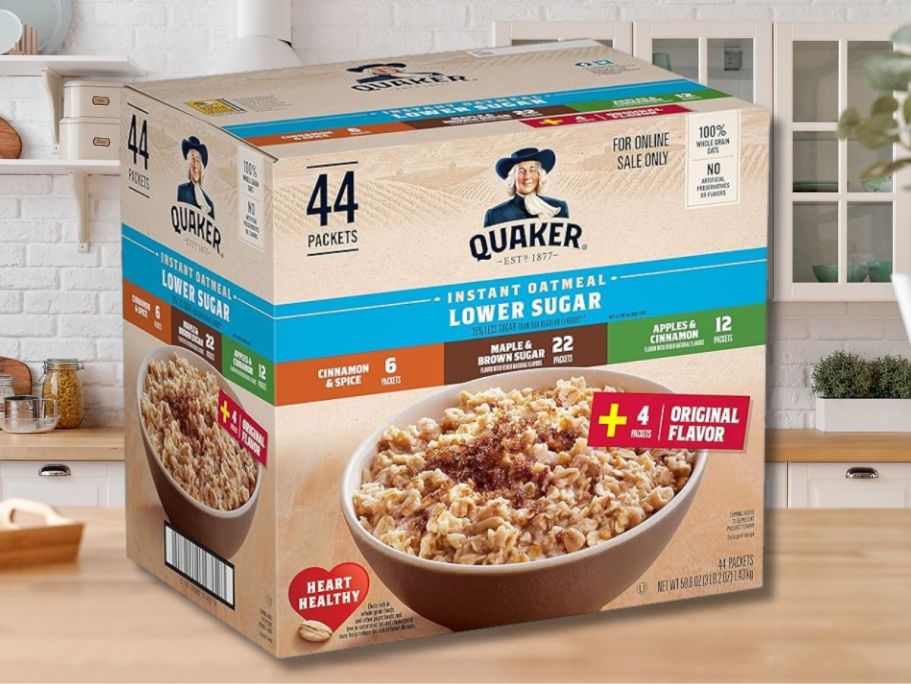 Quaker Instant Oatmeal 44-Pack Only $12 Shipped on Amazon