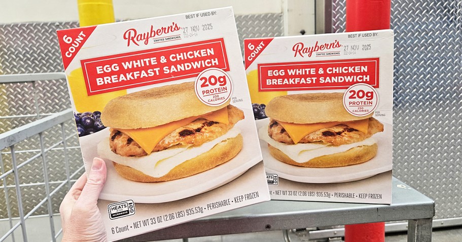 Buy 2 Raybern’s Breakfast Sandwiches & Get a $5 Sam’s Club eGift Card*