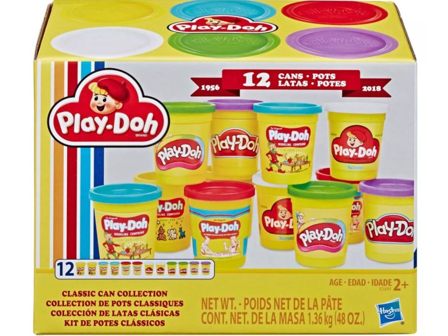 Play-Doh Retro Classic Can Collection 12-pack  