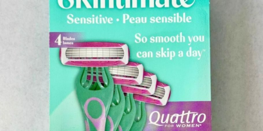 Skintimate Disposable Razor 4-Pack Only $2.97 After Walmart Cash (Reg.$6)