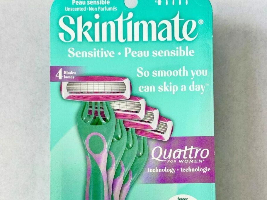 Skintimate Disposable Razor 4-Pack Only $2.97 After Walmart Cash (Reg.$6)