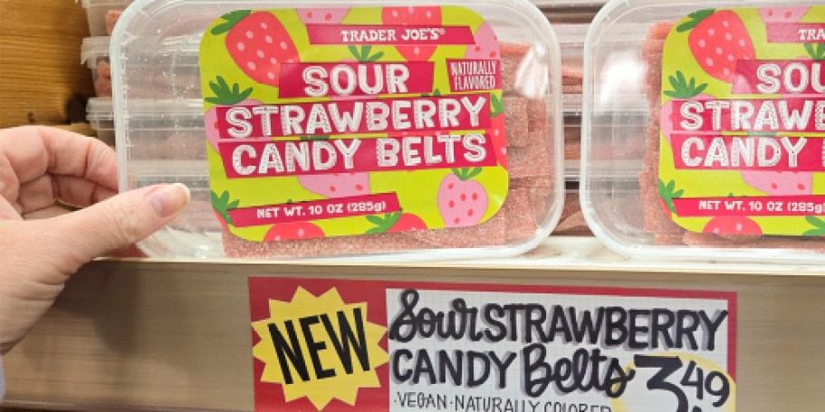 10 New Trader Joe’s Items to Try | Strawberry Sour Belts, Buffalo Ranch Popcorn & More