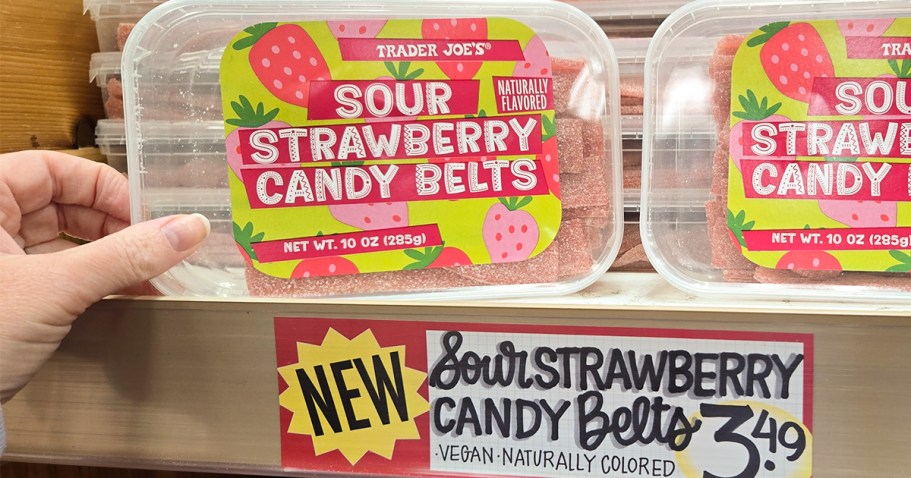 10 New Trader Joe’s Items to Try | Strawberry Sour Belts, Night Cream, Buffalo Ranch Popcorn & More