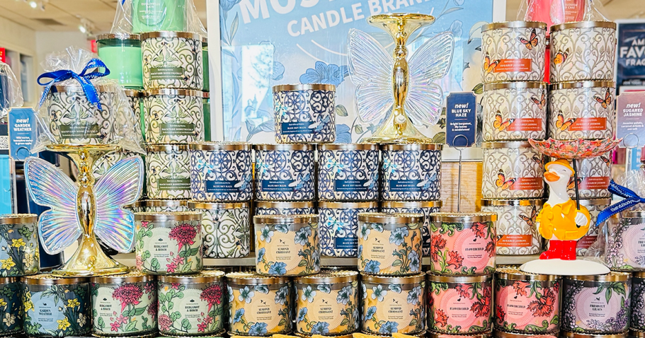 Bath & Body Works 3–Wick Candles Only $11.95 – Includes Spring & Disney Scents