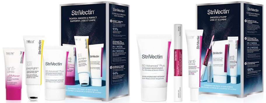 two StriVectin skincare sets