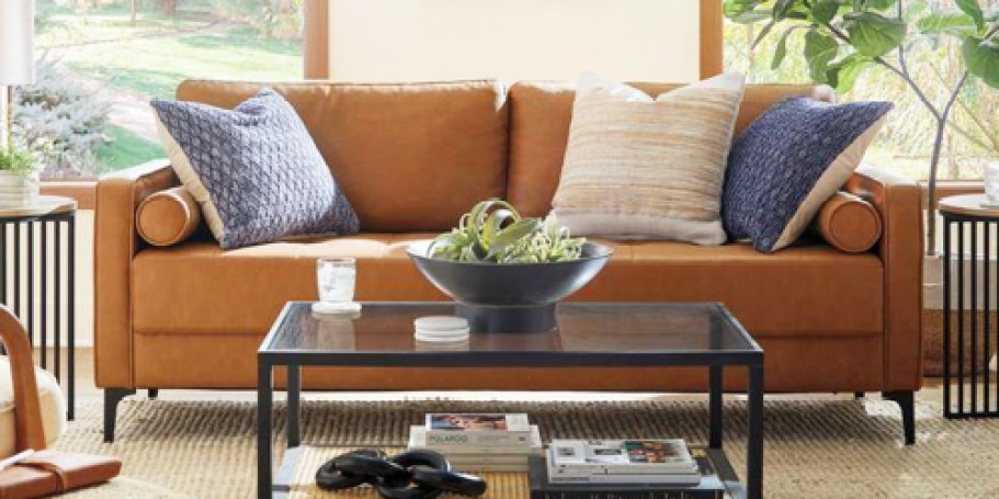 Up to 50% Off Home Depot Furniture + Free Delivery | Faux Leather Sofa Just $299 Shipped