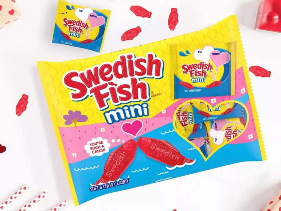 Swedish Fish Valentine's Classroom Exchange Bag 22-Count