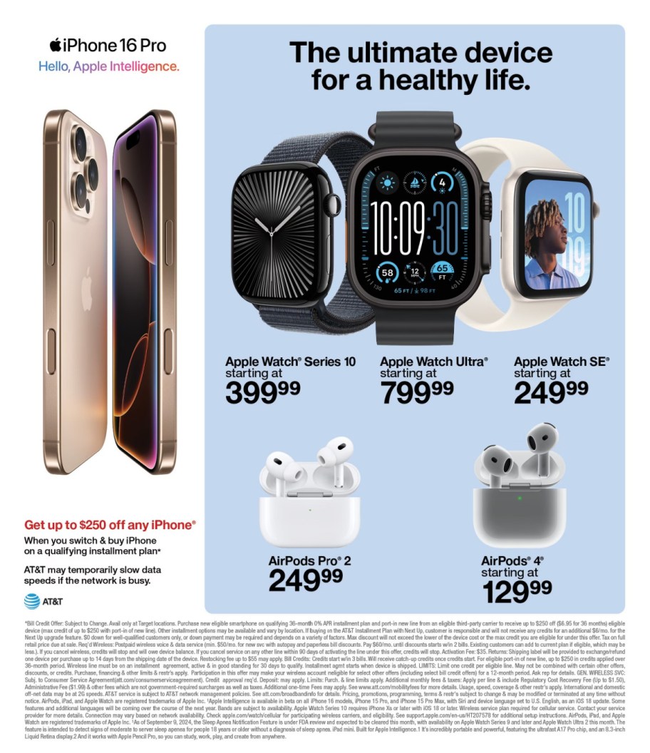 page from Target ad