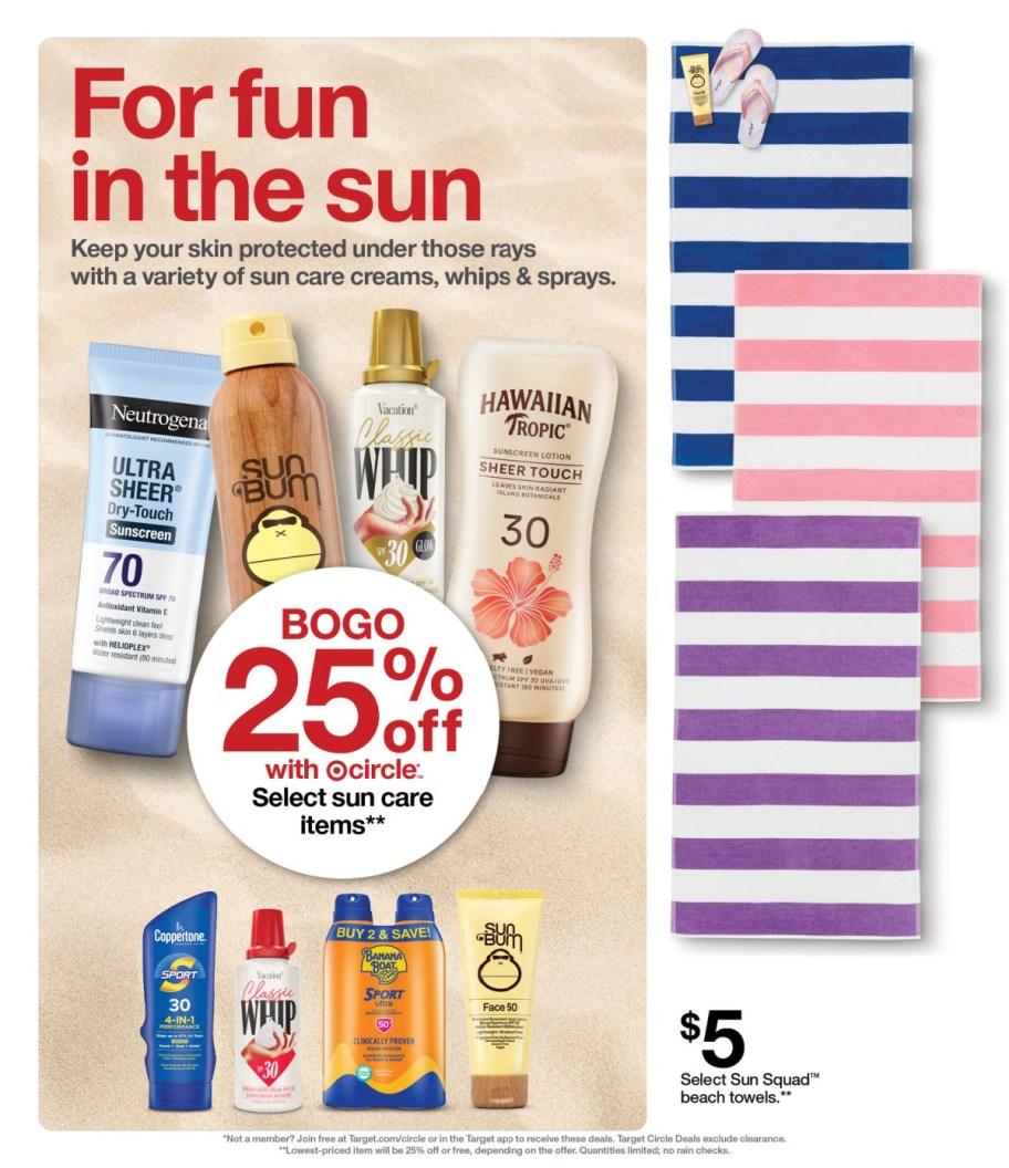 page from Target ad