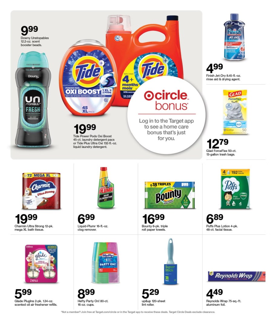 page from Target ad