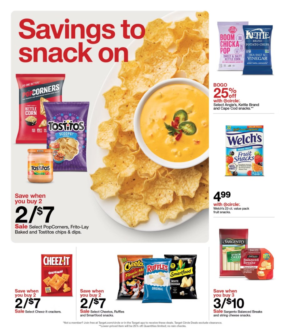 page from Target ad