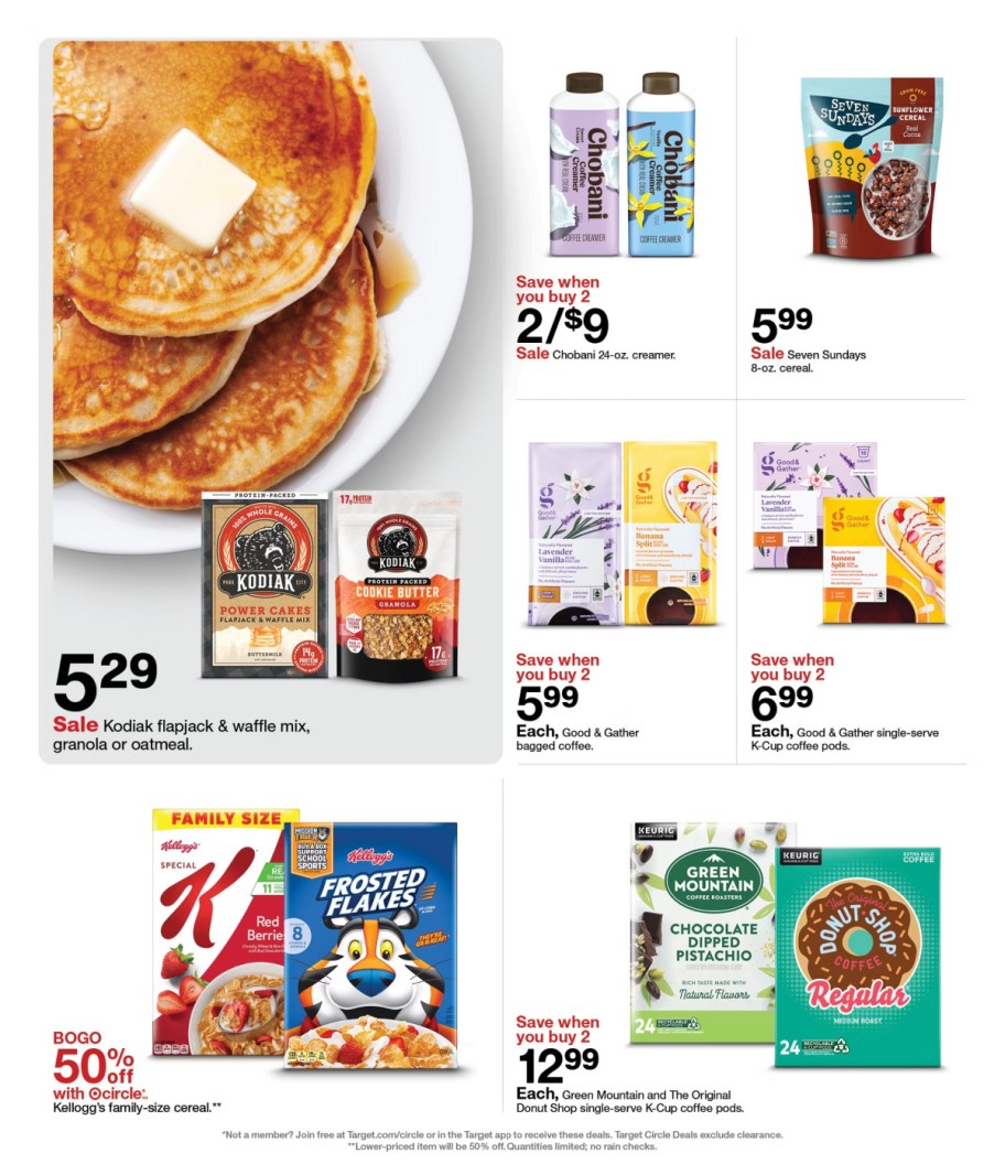 page from Target ad