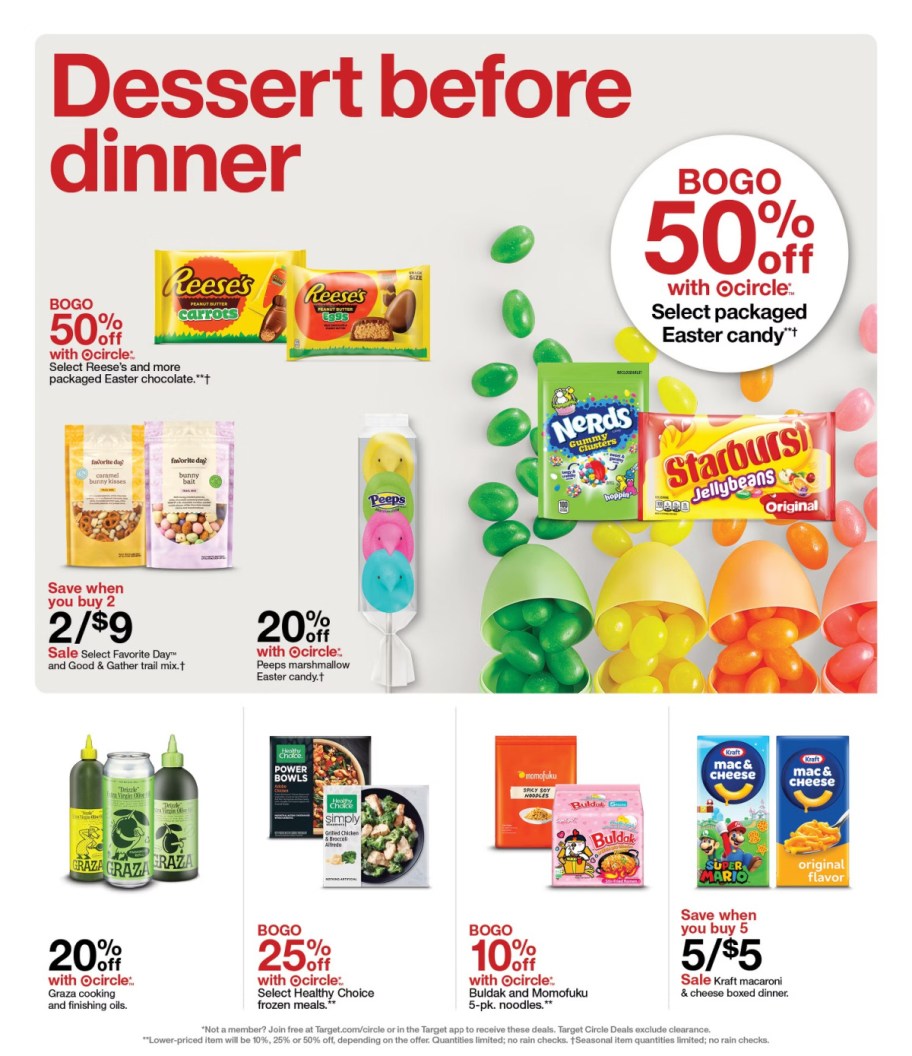 page from Target ad