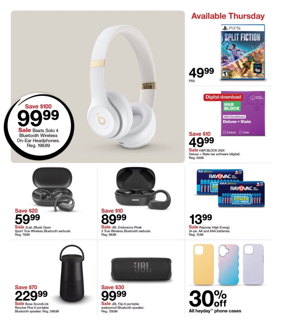 page from Target ad