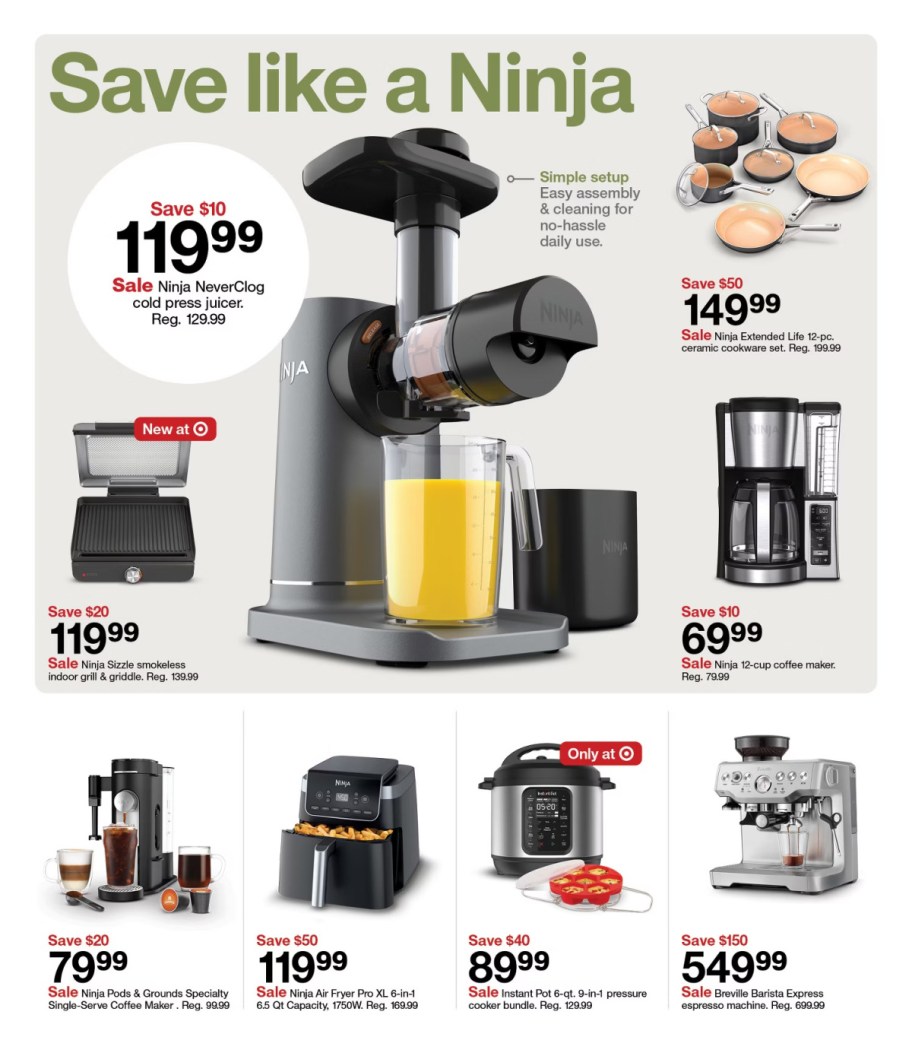 page from Target ad