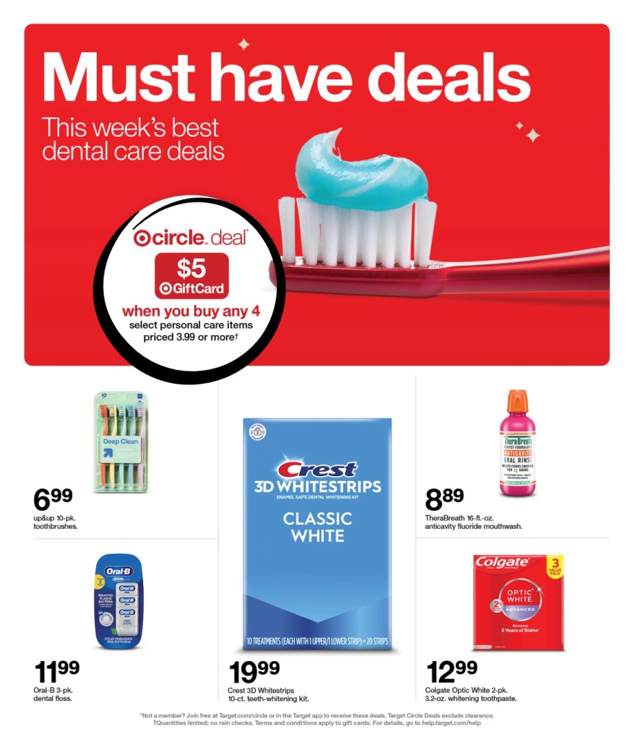 page from Target ad