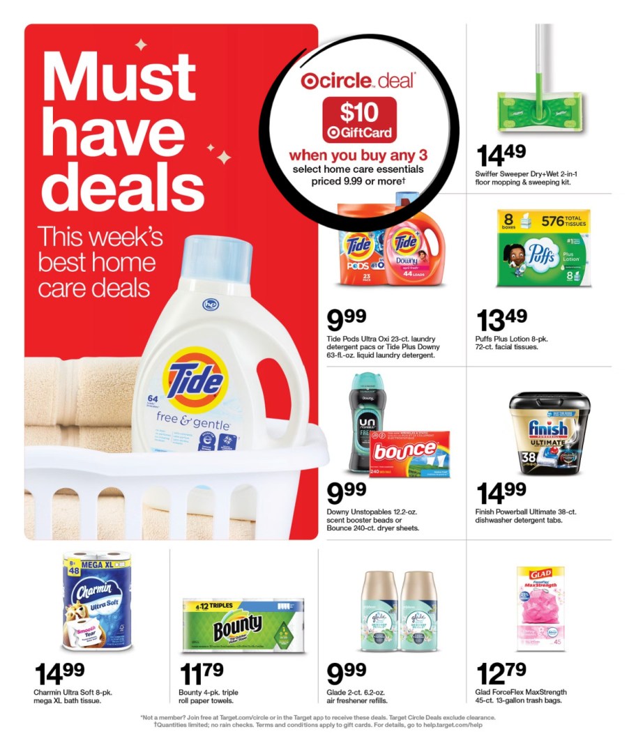 page from Target ad