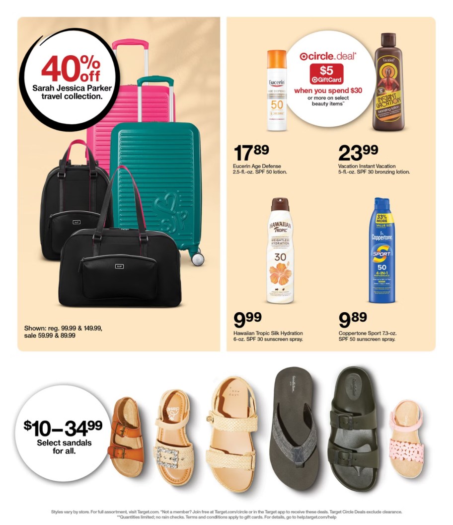 page from Target ad