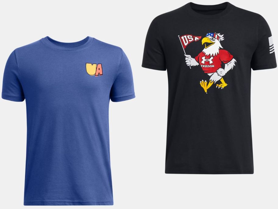 Stock images of Under Armour Boy's UA Graphic Tees