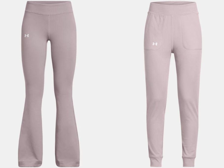 stock images of Under Armour Girl's UA Motion pants in tetra gray