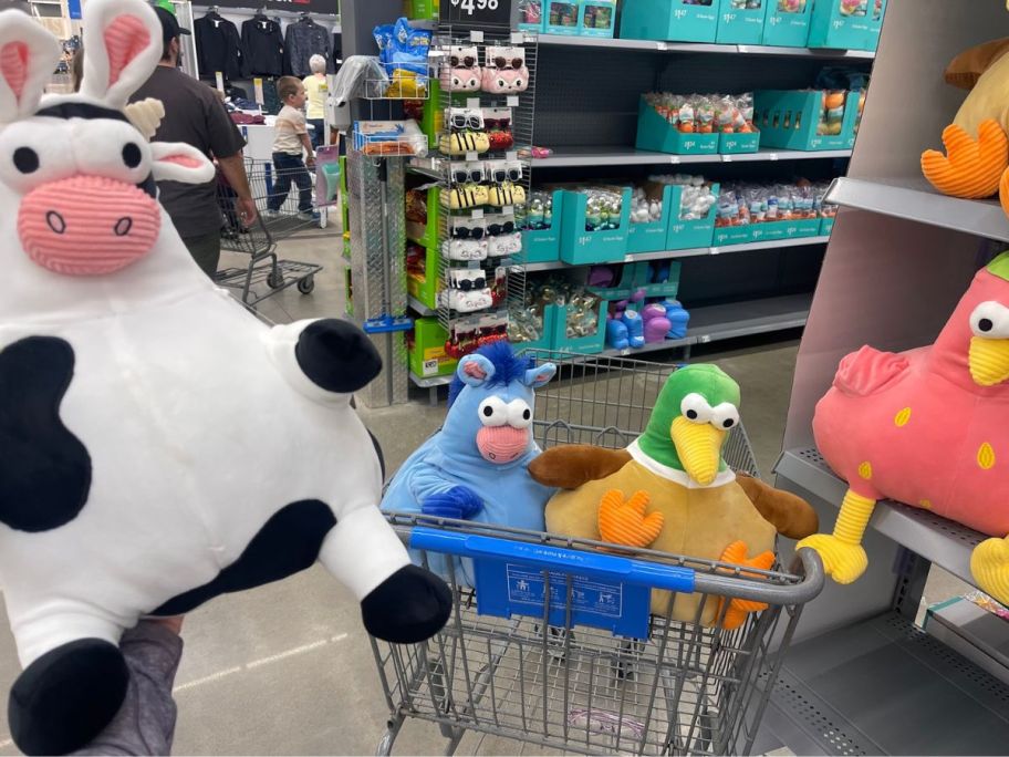 Walmart Funny Farm Easter Plush in the store