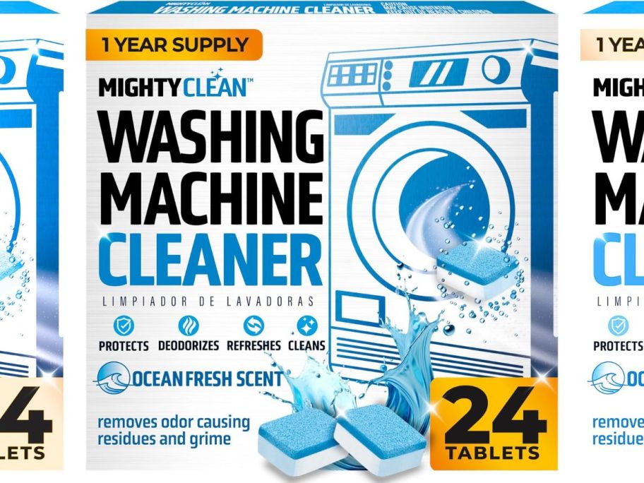 Washing Machine Cleaner Tablet 24-Pack stock image