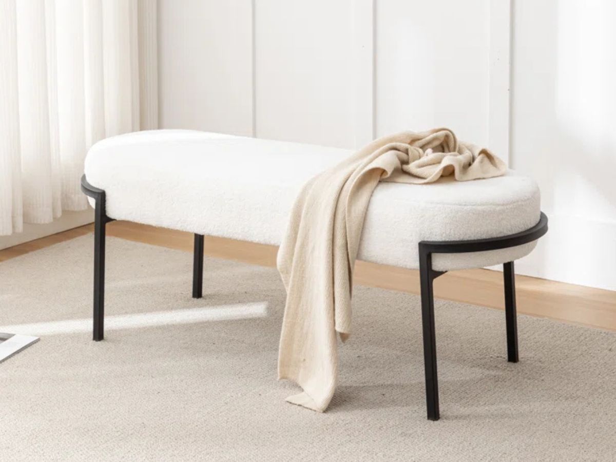 Up to 75% Off Wayfair Furniture + Free Shipping | Upholstered Bench Just $98 Shipped!