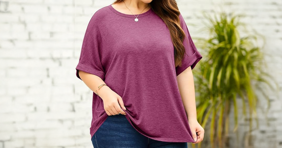 Score 50% Off This Women’s Oversized Tee on Amazon – ONLY $6!