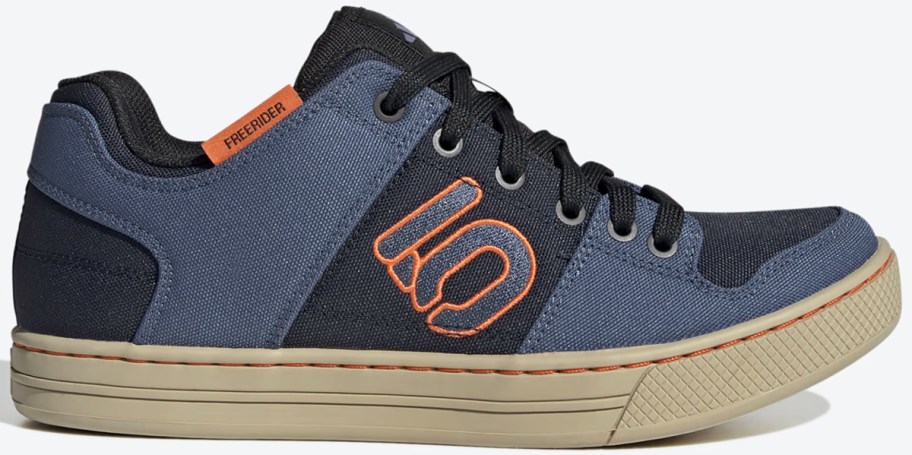 blue and black sneaker