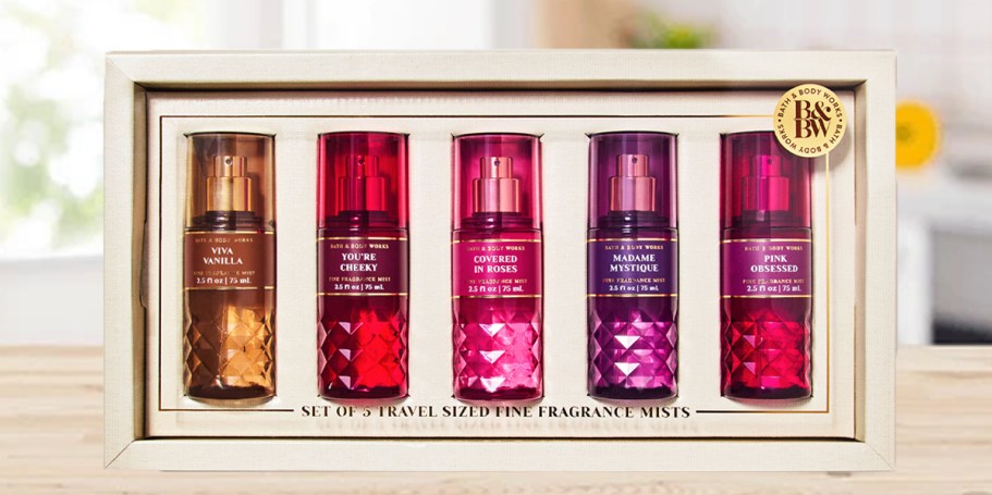 Bath & Body Works Mini Body Spray 5-Piece Gift Set Only $24.95 for Rewards Members (Today Only!)