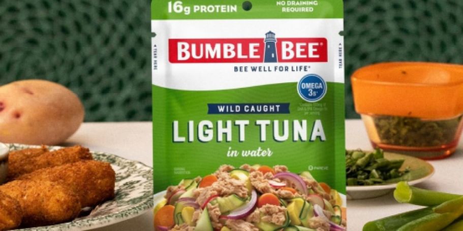 Bumble Bee Tuna Pouches 12-Pack $9 Shipped on Amazon (Only 75¢ Each)