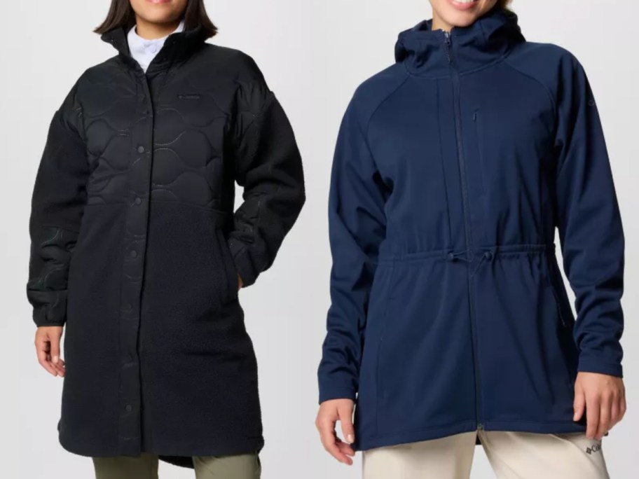 black and navy jackets