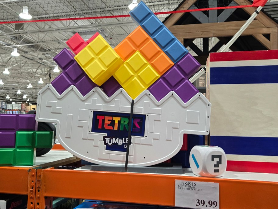 giant tetris game on shelf in store