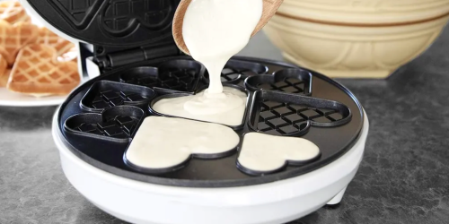 Mini Hearts Waffle Maker Just $18.97 Shipped for Prime Members (Regularly $40)