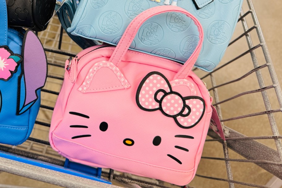 pink hello kitty purse in cart