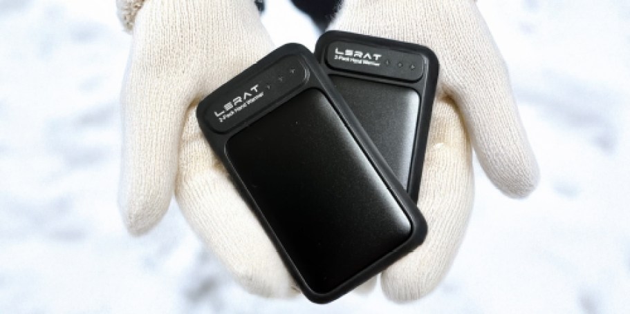 Lerat Rechargeable Hand Warmers 2-Pack Just $6.99 on Amazon