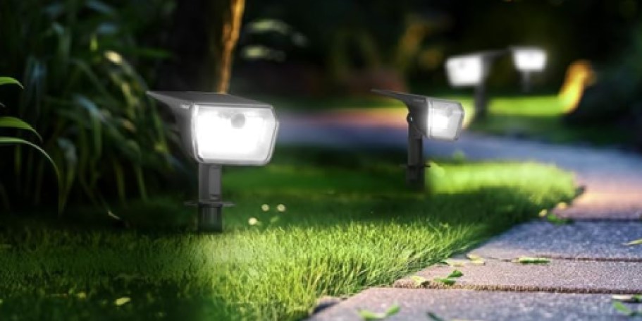 Outdoor Solar Motion Sensor LED Lights 4-Pack Only $18.49 Shipped on Amazon (Reg. $50)