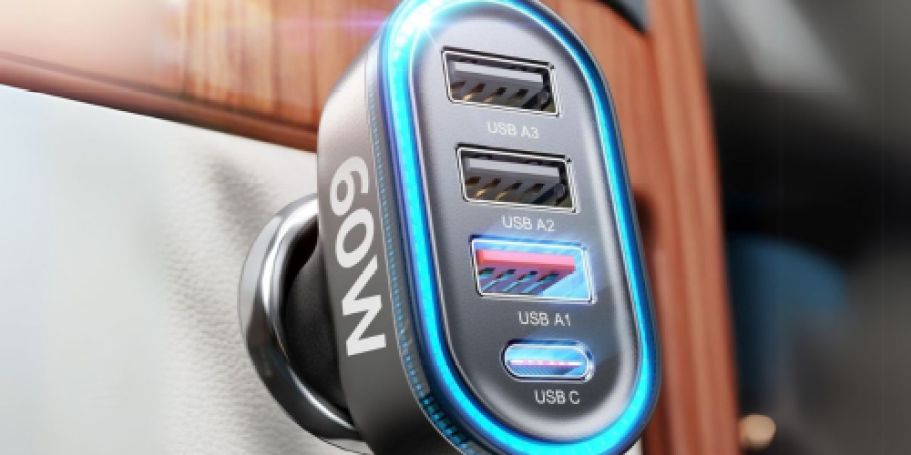 Lisen Super Fast Car Charger Only $8 on Amazon (Reg. $23)