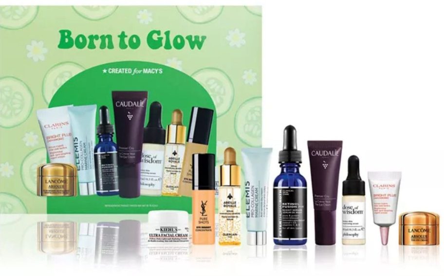 Created For Macy's 9-Piece Born To Glow Skincare Set stock image