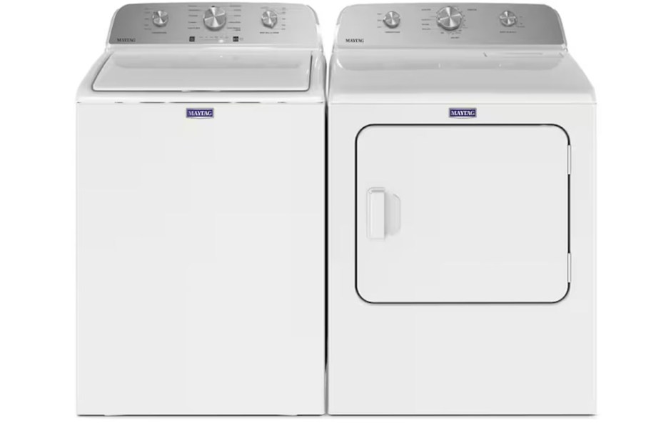 white washer and dryer maytag 