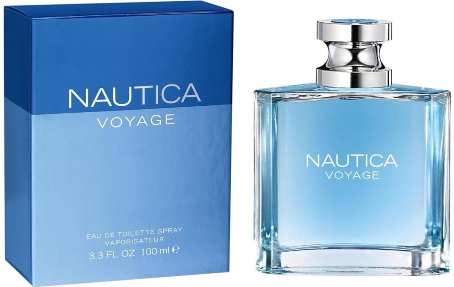 a 3.3 oz bottle of nautica cologne shown with packaging