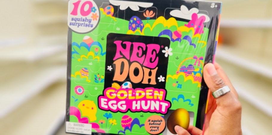 *HOT* Nee Doh Golden Egg Hunt Only $9.99 at Target | Includes 10 Squishy Surprises!