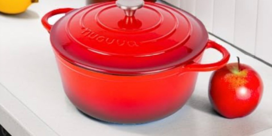 Cast Iron Dutch Oven Only $34.99 Shipped on Amazon (Budget-Friendly Le Creuset Alternative)