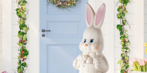 Walmart’s Easter Bunny Blow Mold Back in Stock BUT Will Sell Out (Measures 5′ Tall!)