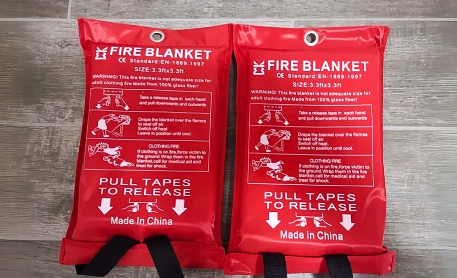 Fire Blanket 2-Pack Only $12.59 on Amazon – Just $6.29 Each (Over 2,500 5-Star Reviews)