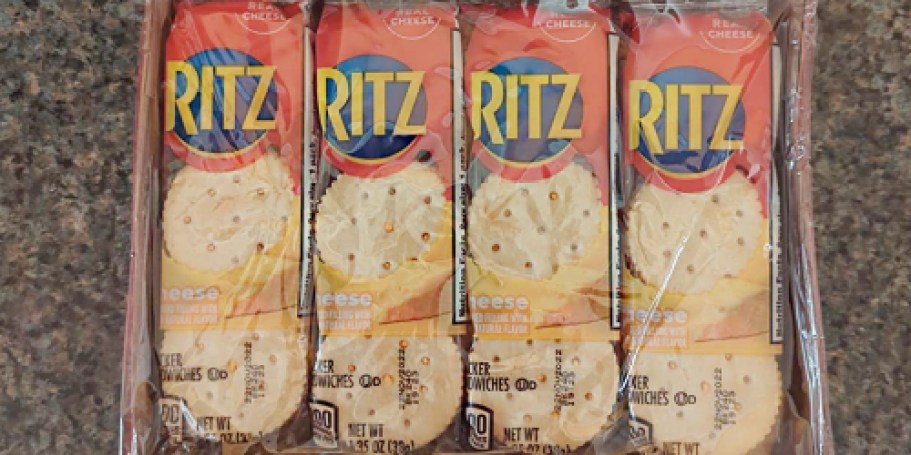 Ritz Sandwich Crackers 48-Count Only $9.50 Shipped on Amazon (JUST 16¢ Per Pack!)